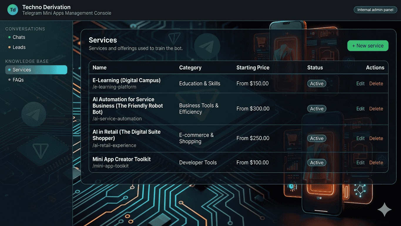Automated reply screen