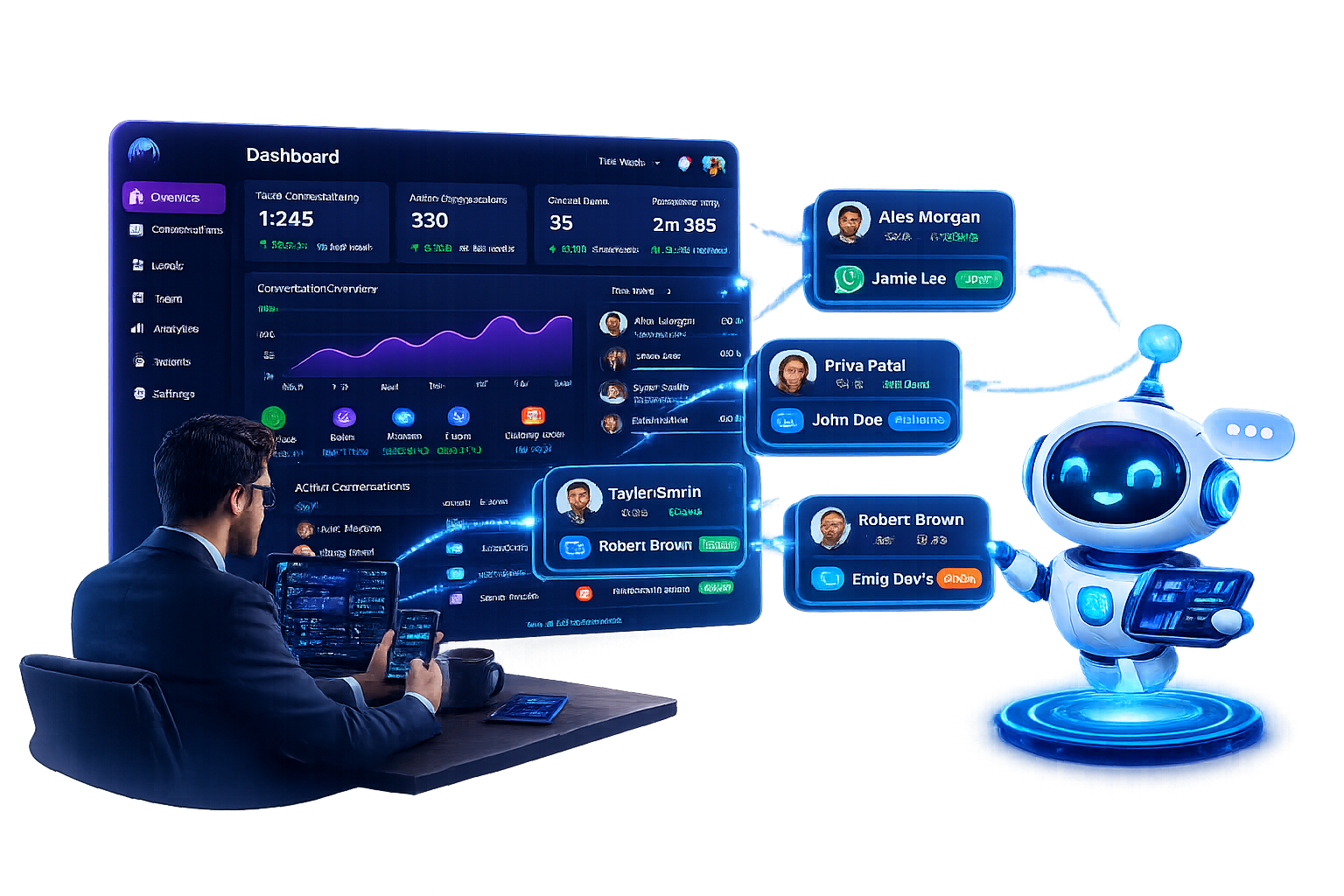 AI sales agent with CRM and integrations