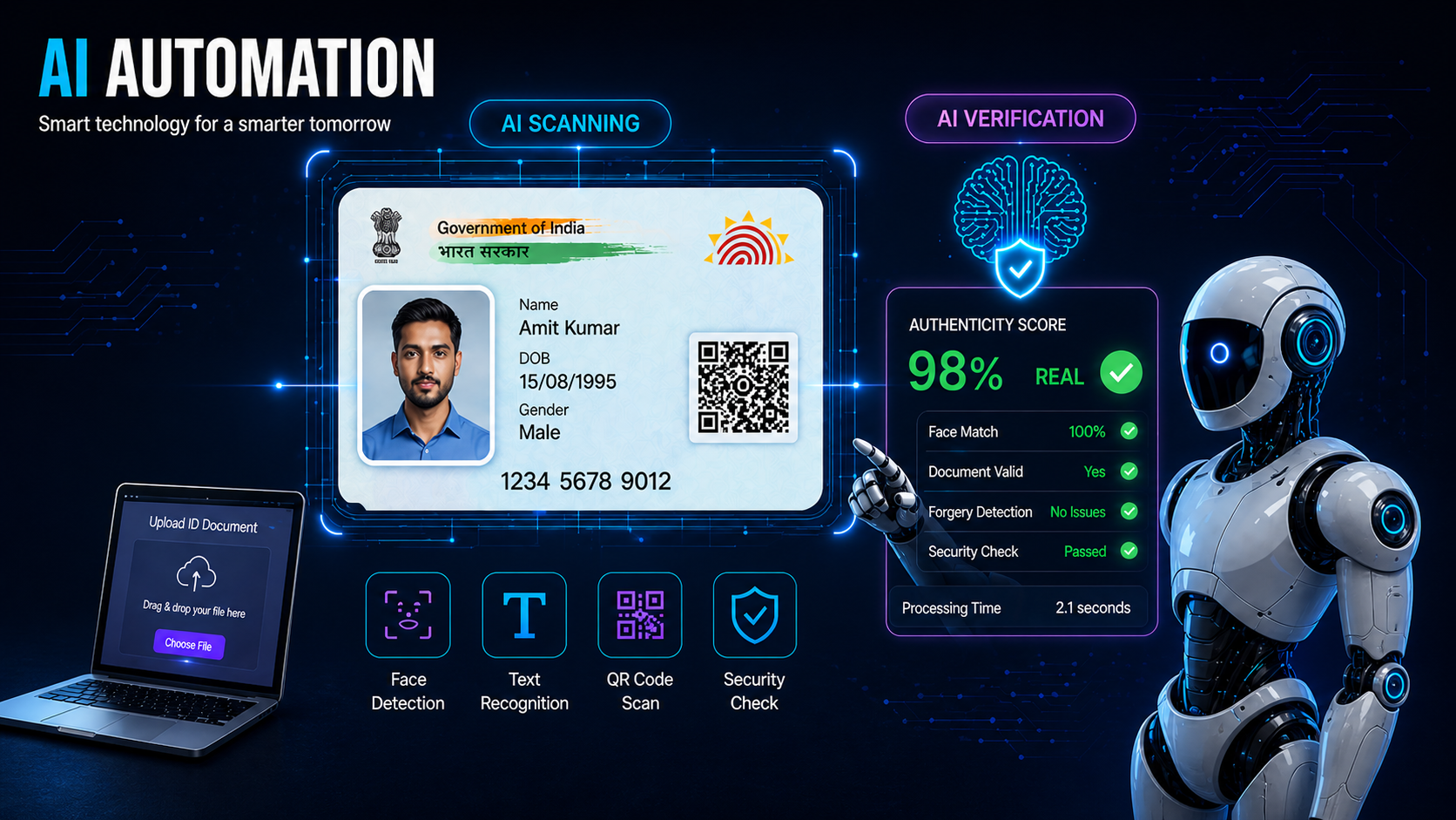 AI detector accuracy verification dashboard screenshot